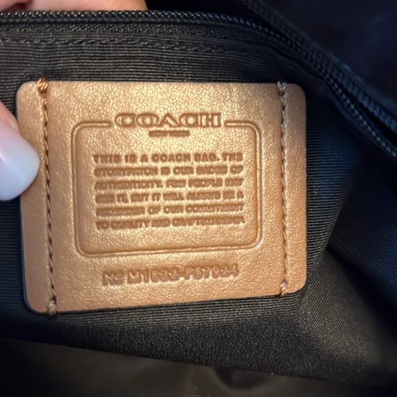 Coach Black Floral Crossbody Satchel - Picture 10 of 11